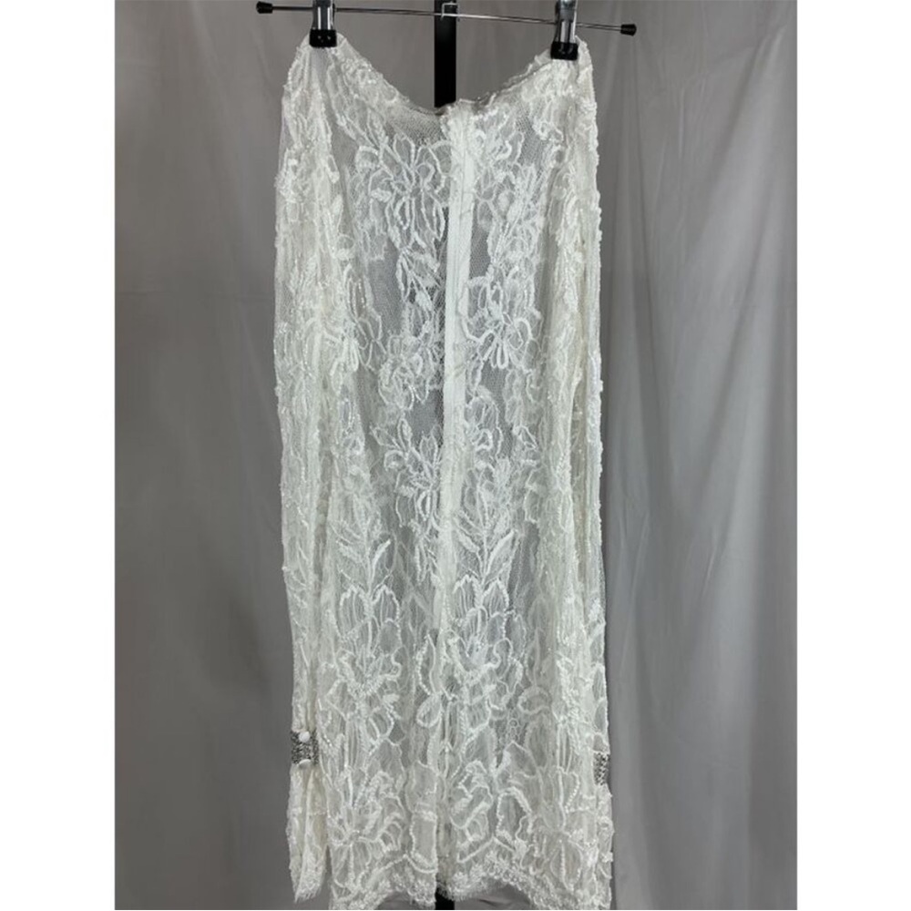 Retrofete White Lace Mini Dress - Picture 3 of 3